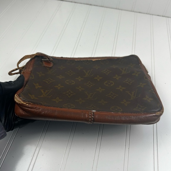 Louis Vuitton Pochette Second 184 Sport Used Brown Monogram Clutch - Picture 9 of 13